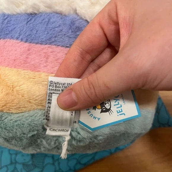 Jellycat Authentic Amuseables Rainbow Birthday Cake – Large Size - Picture 5 of 5